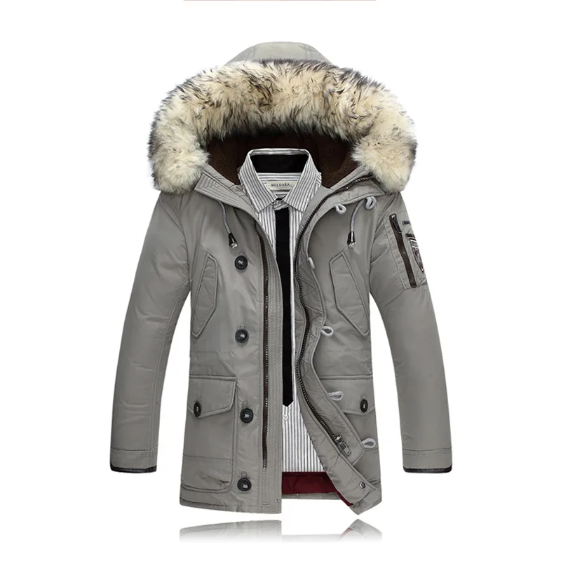 JOOBOX зимняя куртка мужская Толстая утепленная мужская Высококачественная куртка с меховым воротником и капюшоном мужское зимнее пальто casaco masculino 4xl - Цвет: 2
