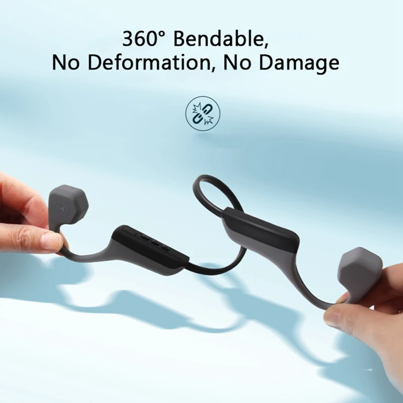 VTIN V8 Bone Conduction Wireless Bluetooth Earphone IPX5 Waterproof Outdoor Sport Headset with Microphone Handsfree Headsets     (23)