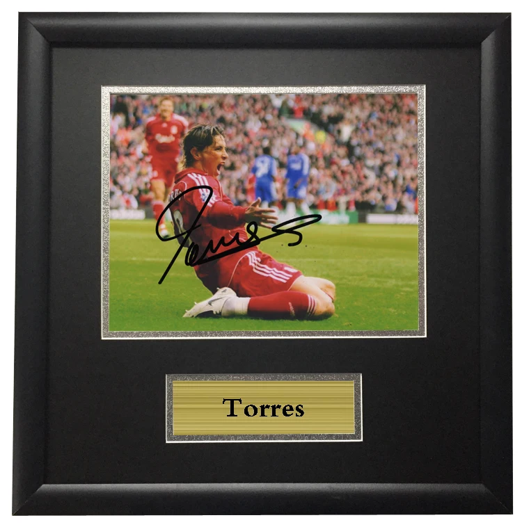 

Photo Framed with SA COA Fernando Torres autographed signed