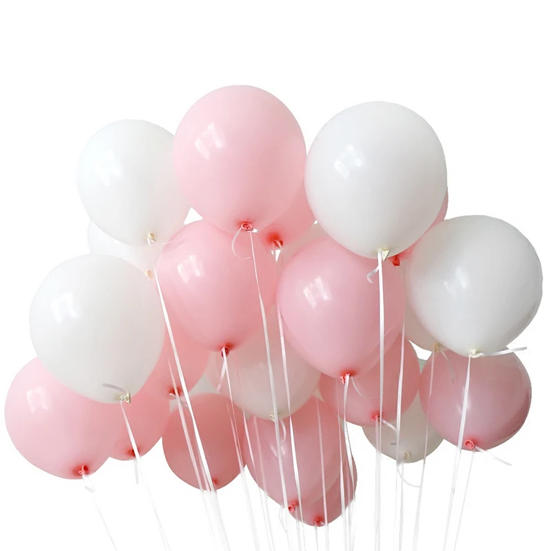 30 шт, 2,3 г, розовые, белые, 2,8 г, прозрачные латексные гелиевые шары с днем рождения, товары для вечеринки, детский душ, свадебные декоративные шары