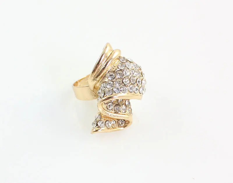 Комплекты ювелирных изделий африканские бусины эффектное ожерелье серьги браслет тонкие кольца для женщин горный хрусталь Свадебные аксессуары для вечеринок