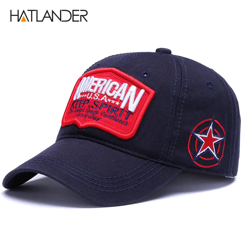 HATLANDER/Винтажные Хлопковые бейсболки для мужчин и женщин спортивные шапки с