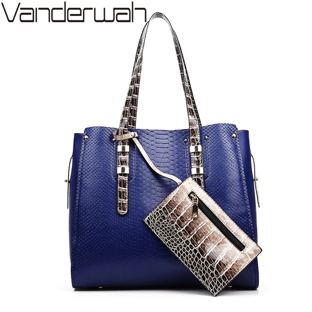 

Serpentine Top-handle bags PU leatherluxury handbags women bags designer 2018 women Crossbody Shoulder bag fashion Big tote sac
