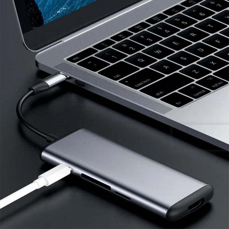 Зарядное устройство xiaomi hagибис usb type-C для зарядки 6 в 1 type C для мужчин и женщин TF/SD/PD/2 USD 3,0/HDMI