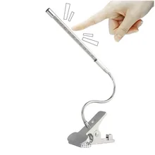 Brand New Clip-on 10 LED USB Light Flexible Gooseneck Reading Touch Desk Table Lamp Hot Selling