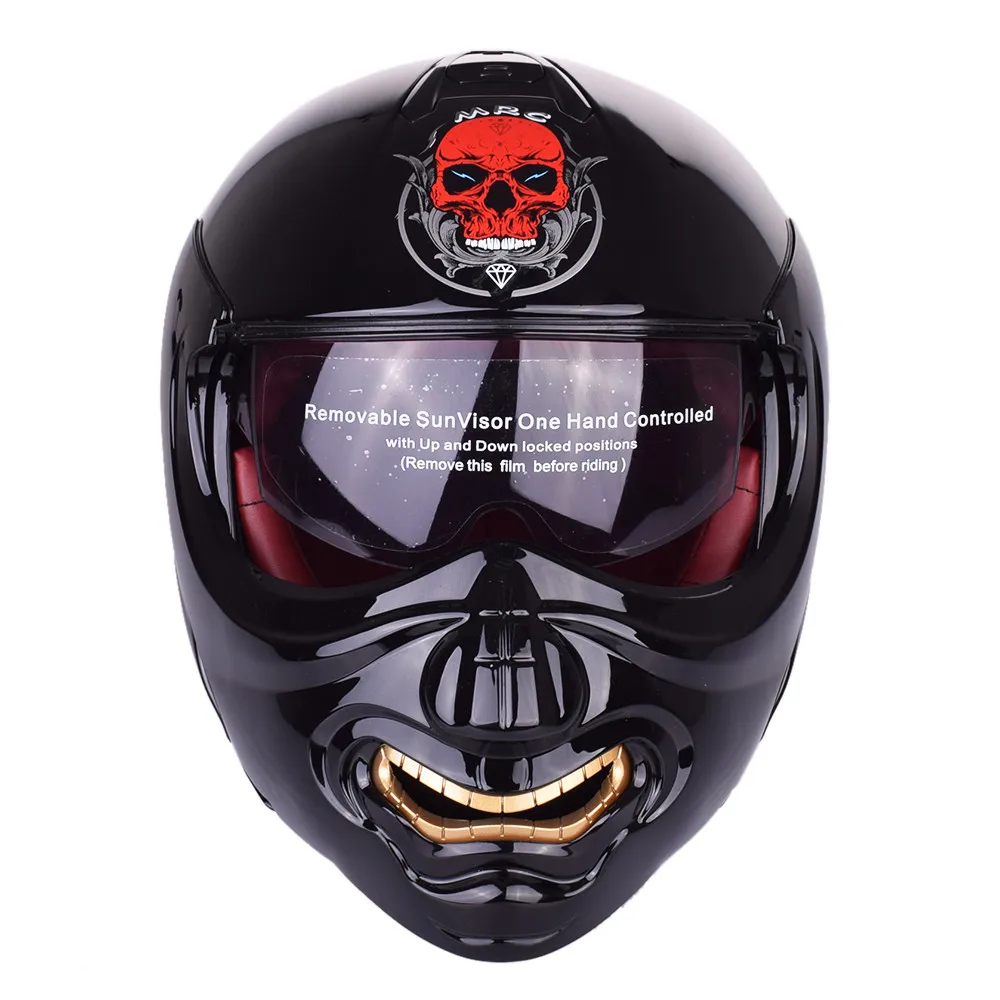 

New Monster Face Modular Motorcycle Helmet Full Face Punk Motobike Motocicleta Cacapete Casco Casque Kask Moto Flip up Helmets