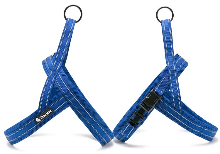 MySudui Truelove No Pull Dog Harness Small Large Reflective Pet Cat Harness Nylon Bulldog Chihuahua Velcro Car Dog Belt Dropship (2)