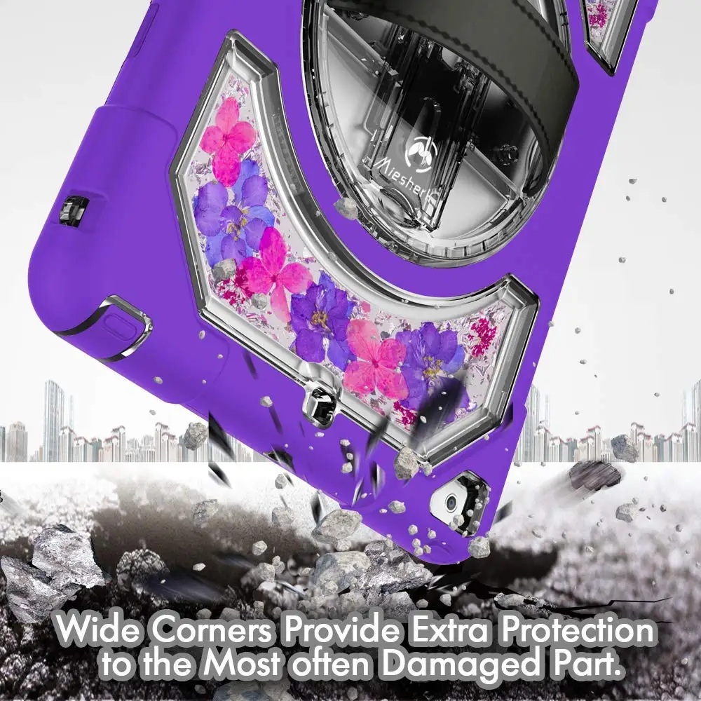 Case for New iPad 2018 9.7 with 360 Rotating Hand Strap Shoulder Strap,Heavy Duty Shockproof Protector for ipad 5th 6th-Miesherk Case for New iPad 2018 9.7 with 360 Rotating Hand Strap Shoulder Strap,Heavy Duty Shockproof Protector for ipad 5th 6th-Miesherk