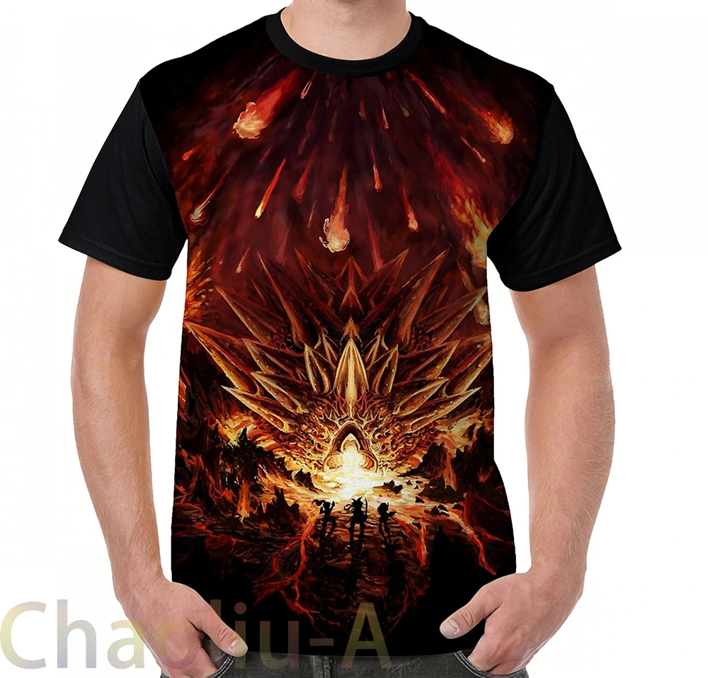 

Chrono Trigger Fire Rains from the Heavens [Chronicles of Time] T-Shirt men funny printed t shirt women tops tees