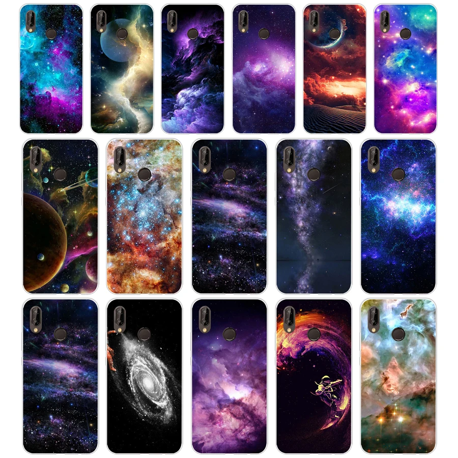 50AQ Art Star Tree Sky Space Мягкий силиконовый чехол из ТПУ для huawei Nova 3 3i p smart | Мобильные