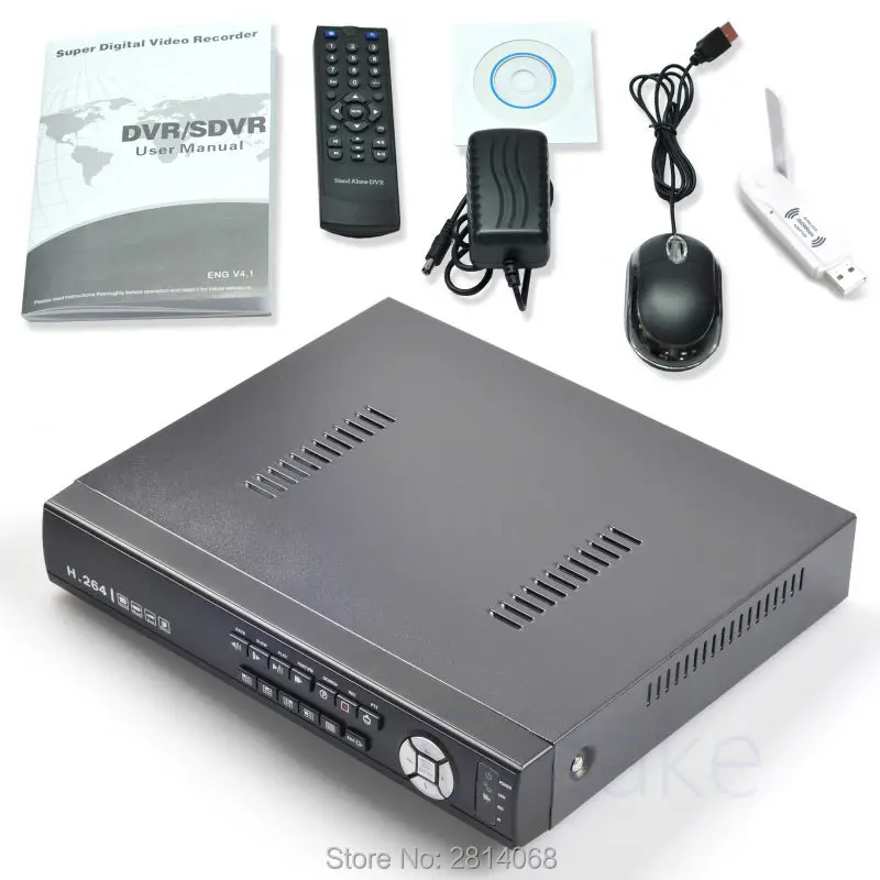 Gotake 8CH Hybrid DVR NVR WiFi Adapter Network Digital Video Recorder