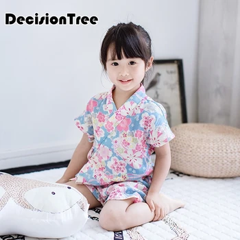 

2019 new children yukata clothing japanese girl kimono dress kids yukata haori costume traditional japanese kimono