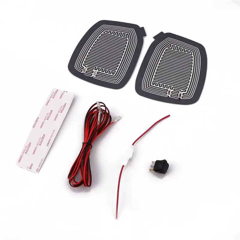 2Pcs DC 12V Car Electric Mirror Glass Heated Pad Mat Defoggers Remove Frost Vehicle Side Heat Heating New | Автомобили и
