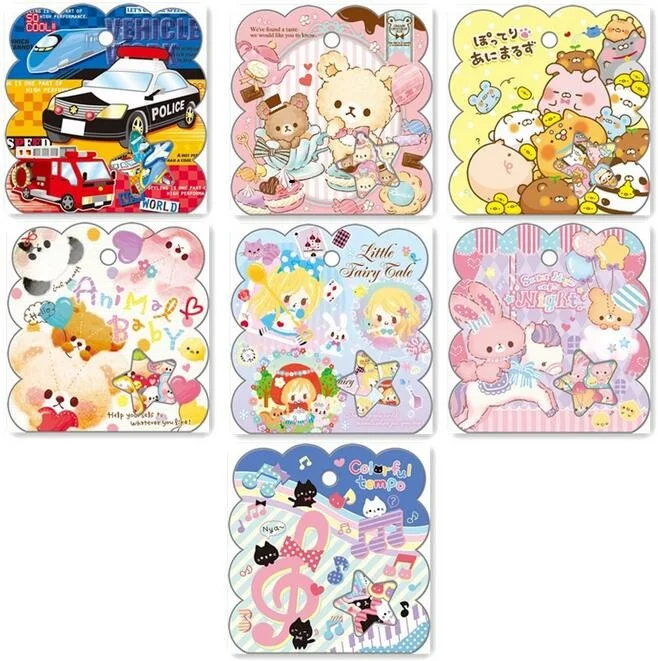 

50pcs/pack Japan Kawaii Cartoon Animal friends sticker pack hot sell deco Diary stickers Nice gift office school supplies