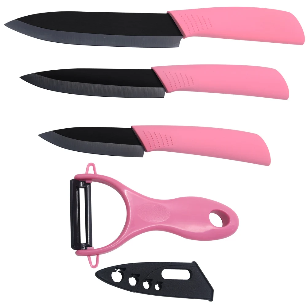 XYj Brand Best Ceramic knife set 3, 4, 5 inch ceramic blade kitchen