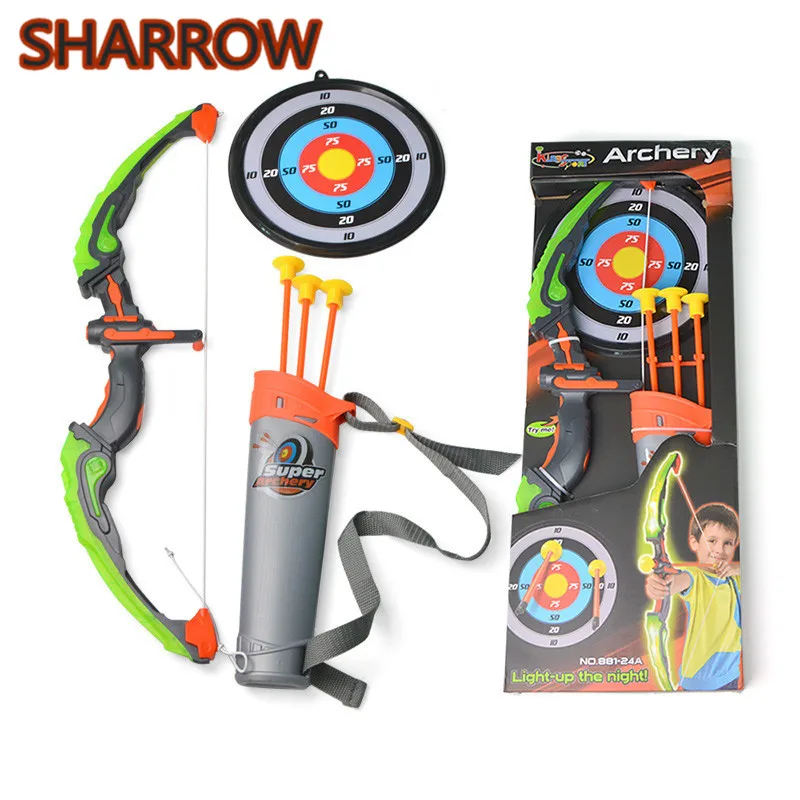 

1Set Kids Bow with Arrow Set Safe Children Junior Archery Target Practice Kids Gift Toxophily For Children Toy Accessories