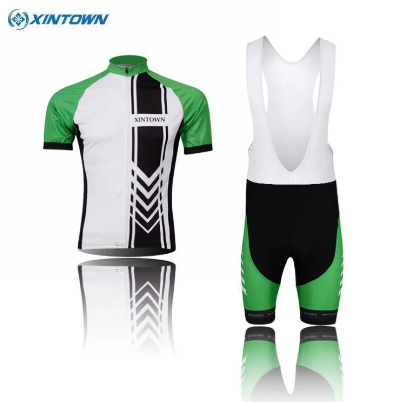 Men Cycling Jersey Bicycle Breathable Top Bike Clothing T shirt Cycle Gear Green