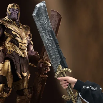 

Thanos Double-edged Sword Avengers Endgame Cosplay Weapon Mask Helmet Superhero Thanos Infinity Gauntlet Props