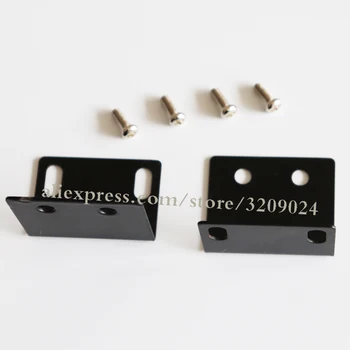 

4PCS Universal Metal Wireless Microphone Rack Ear Headphone Mounting Kit Cabinet Corner Bracket L Type