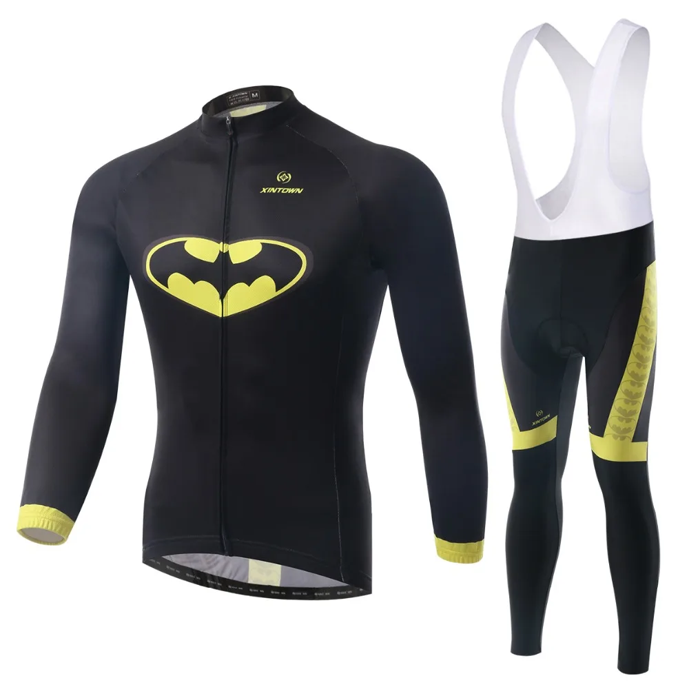 

XINTOWN Cycling Jersey Long Sleeve BIB Set Fall Style Maillot Ciclismo Sportswear Ropa Ciclismo Cycling Jersey Sets LBS113