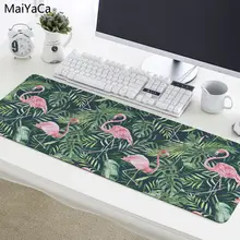 MaiYaCa Flamingo mouse Pad 800x300mm pad to Mouse Notbook Computer Mousepad Cool Gaming Mouse Pad Gamer to Laptop For leaf