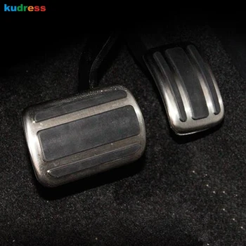 

For Peugeot 3008 GT 2016 2017 2018 Metal AT Model Gas Fuel Brake Footrest Foot Rest Pedal Pad Cover Non-Drillling Car Styling
