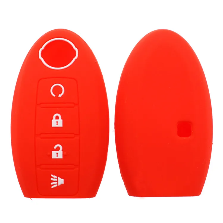 

4 Buttons Remote Car Key Cover Case 4b Silicone For Nissan Qashqai Micra For Nissan Teana X-Trail Qashqai Livina Sylphy Tiida*10