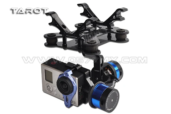 Tarot T-2D Brushless Gimbal Gopro Hero 3 PTZ Mount 2 Axis Gimbal Bracket TL68A08 for Brushless Camera Gimbal Aerial Photography Tarot T-2D Brushless Gimbal Gopro Hero 3 PTZ Mount 2 Axis Gimbal Bracket TL68A08 for Brushless Camera Gimbal Aerial Photography