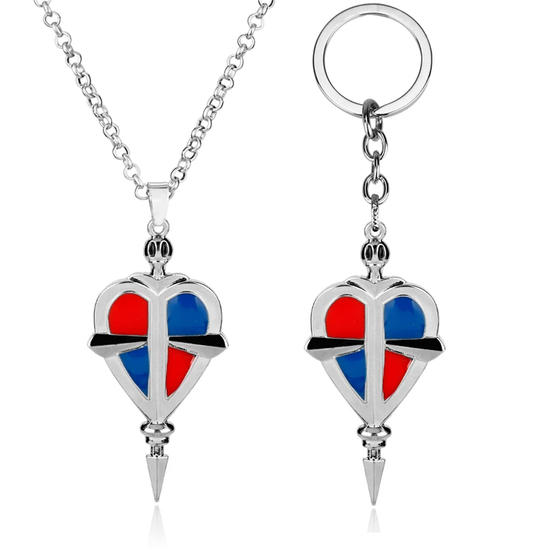 

Anime Ao no Exorcist Ekusoshisuto Blue Exorcist Cross Pendant Necklace Cosplay Jewelry okumura rin charm keychains key chains