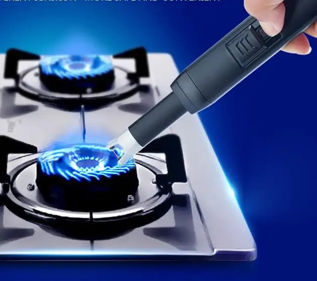 10pcs/lot USB rechareable windproof electric BBQ fireplace Lighter as