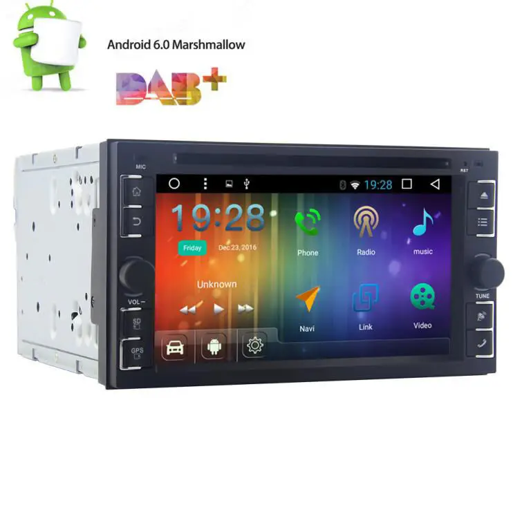 Flash Deal 6.2" HD Car Stereo 2GB RAM 2Din Android 6.0 4 Core GPS OBD2 WIFI DVD Player DAB+ 5