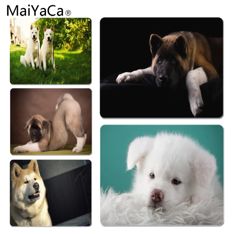MaiYaCa новый дизайн Akita собака компьютерные игровые мышки размер для 18x22 см