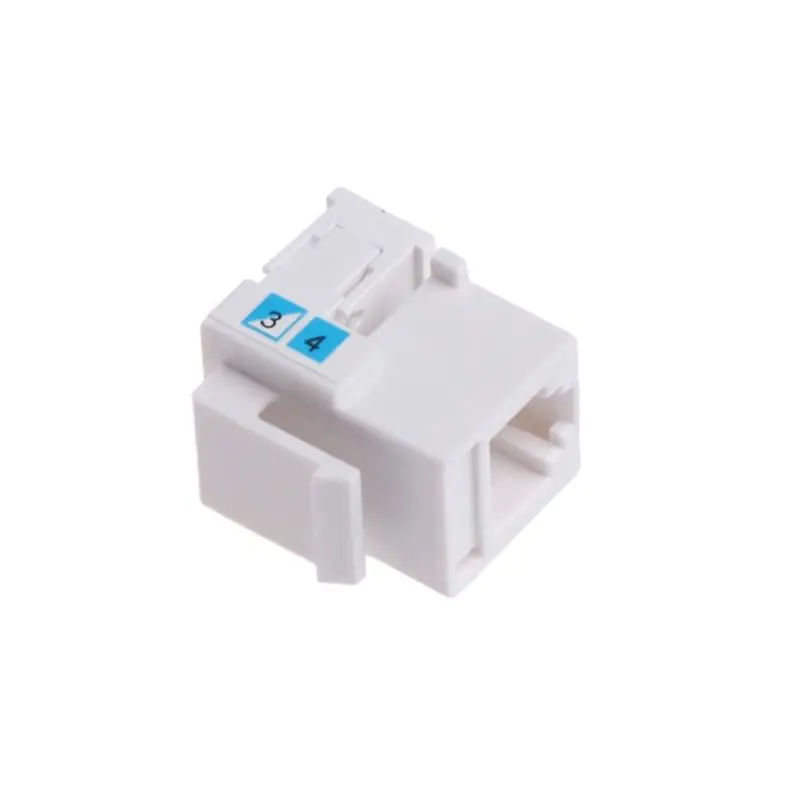 5Pcs Tool-free Telephone Module RJ11 Network CAT3 Voice Module Gold-plated Adapter Telephone Extender Keystone