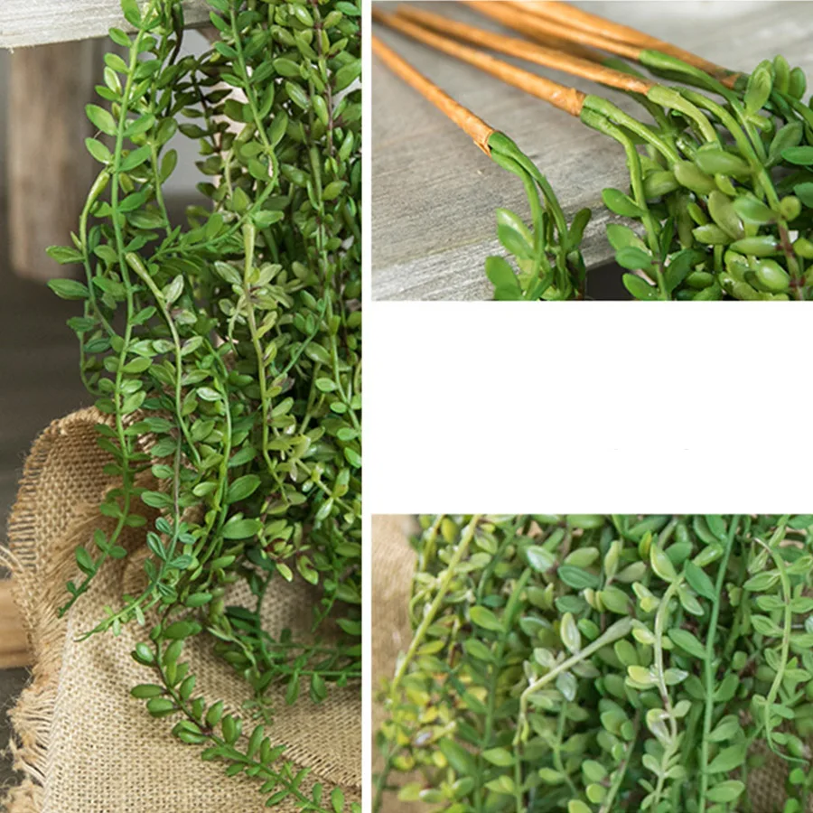 Искусственные суккуленты подвесные настенные растения жемчуг мясистые лозы