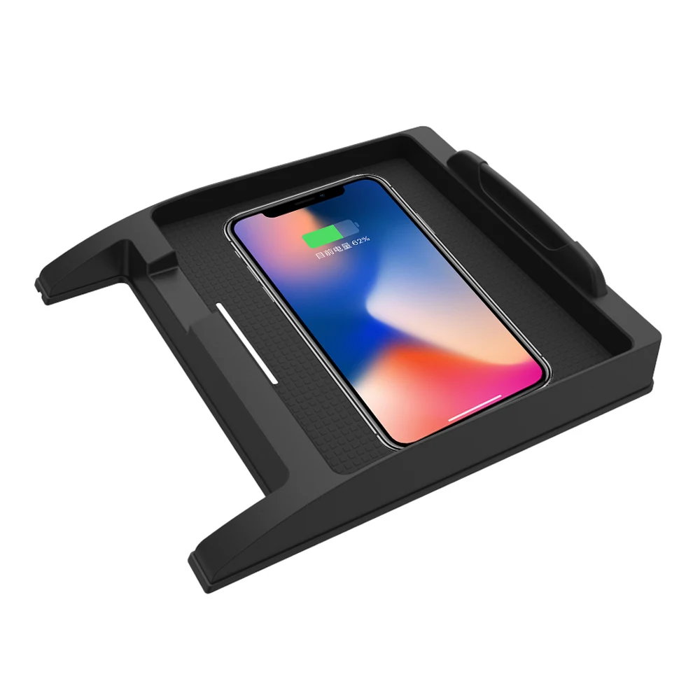 

Aotsr QI Wireless Car Charger For Range Rover Vogue 2014-2017 Intelligent Infrared Fast Wireless Charging Car Phone Holder