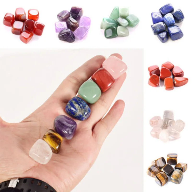 

Seven Chakra Stone 7 Colors Set Yoga Chakra Irregular Reiki Healing Crystals Stone Polished Individual Stones And Crystals
