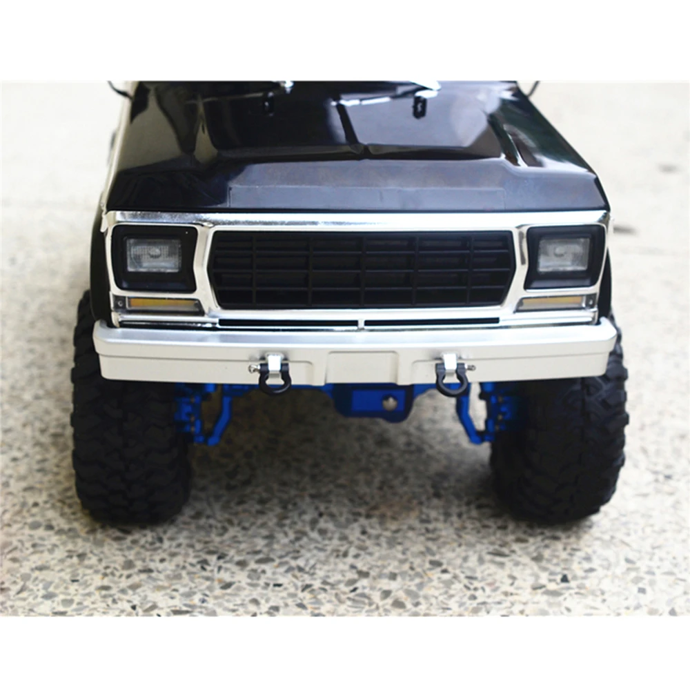 Фото Комплект металлических передних/задних бамперов для Traxxas TRX4 Ford Bronco 1/10, детали для автомобиля с дистанционным управлением, задний бампер с U-образным крючком, комплект аксессуаров №4
