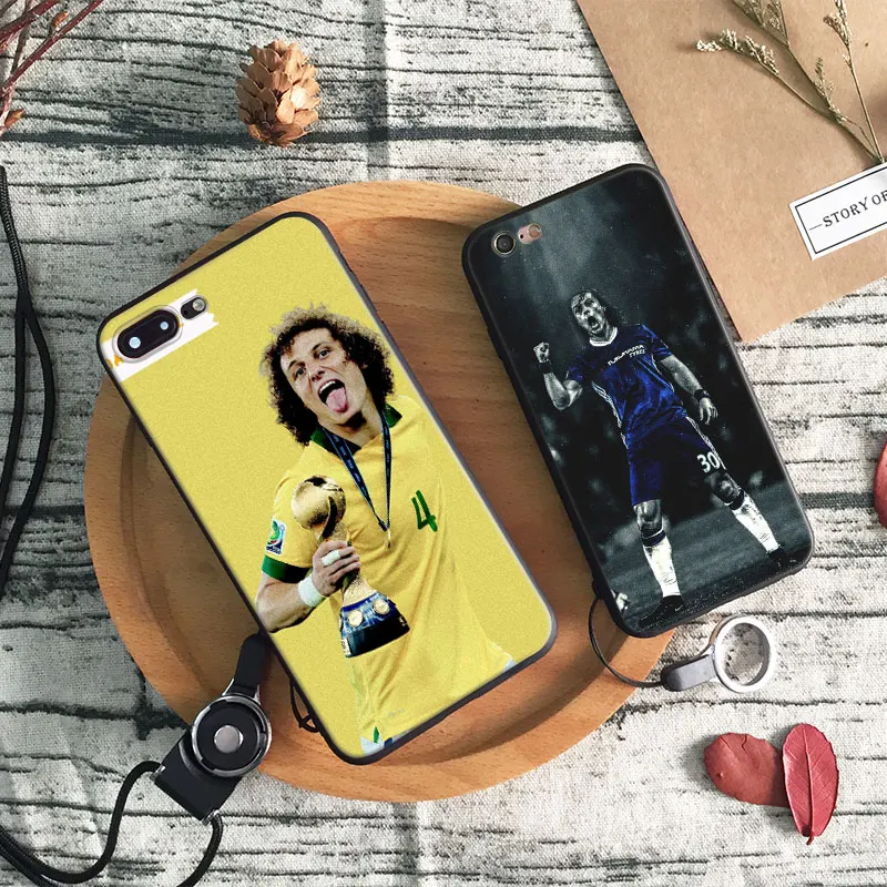 

David Luiz 30 Logo Coque soft silicone TPU Phone Case cover Shell For Apple iPhone 5 5S SE 6 6S 6Plus 6sPlus 7 7Plus 8 8Plus X