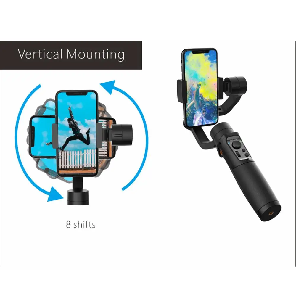 Hohem iSteady мобильный+ плюс телефон карданный стабилизатор 3-осевой ручной карданный стабилизатор для iPhone Andriod huawei samsung Gopro