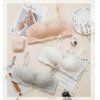 

New Women's Ladies Lace Strappy Eyelash Vest Party Going Out Bra Crop Tops Lace Sexy Bra