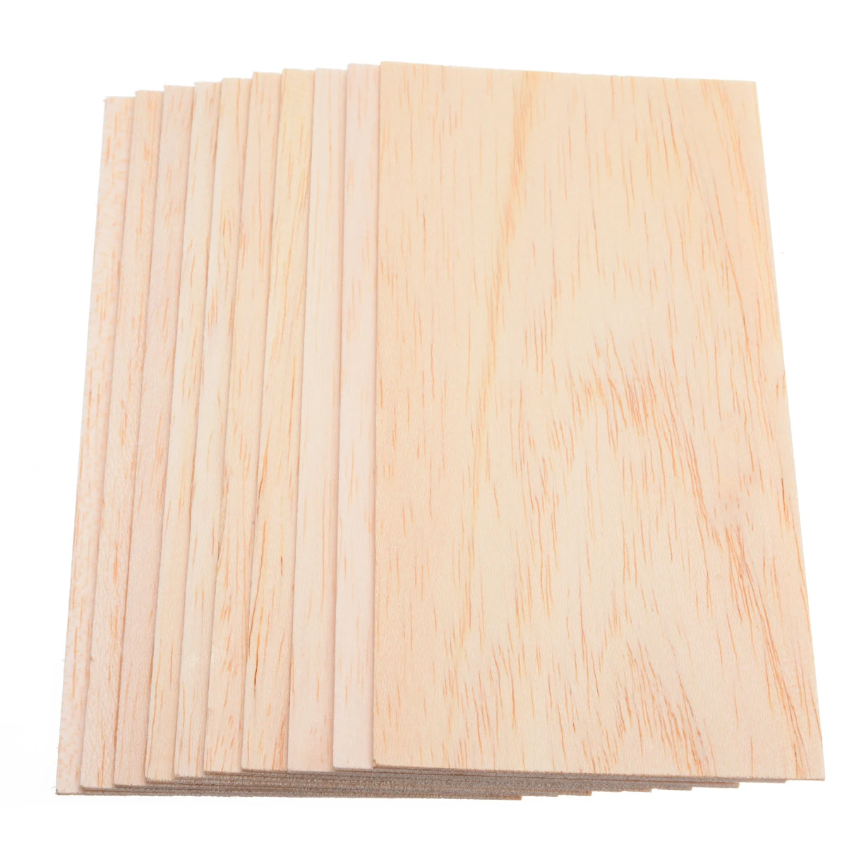 10pcs/Set 200*100*1.5mm Wooden Plate Balsa Wood Sheets for DIY House Ship Aircraft Boat Model Toys Craft