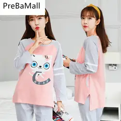 Грудное вскармливание пижамы кормление грудью Ночное Белье для беременных и кормящих пижамные комплекты пижамы; Пижама хлопок B0515