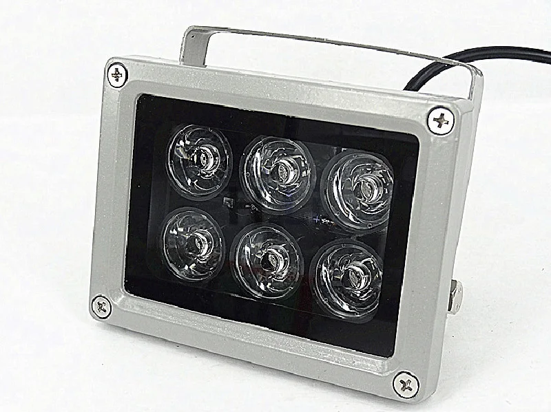ИК подсветильник ка для камеры видеонаблюдения 6 светодиодов 60 м|light for|light ledlight led