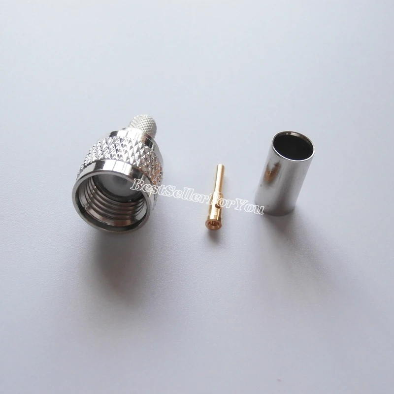 10 шт. обжимной штекер для кабеля RG58 LMR195 RG142|plug connector|plug maleplug m |