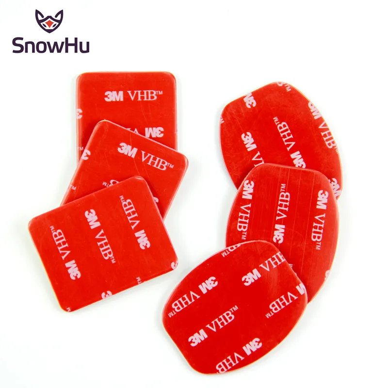 

SnowHu For New 3pcs go pro flat Curved Mounts +3pcs arc Curved Mounts 3M sticker Set for GoPro Hero 7 6 5 4 3+ GP14