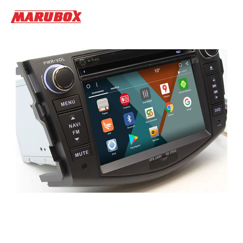 Top MARUBOX 7A106MT8,Car Multimedia Player for Toyota RAV4,2005-2013,Octa Core,1024*600,Android 8.1, 2GB RAM, 32GB ROM,GPS,DVD,Radio 4