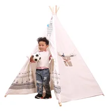 Любовь@ мультипликационный рисунок дизайн детская игровая палатка индийский Прорезыватель детский игровой домик детская игровая комната teepee