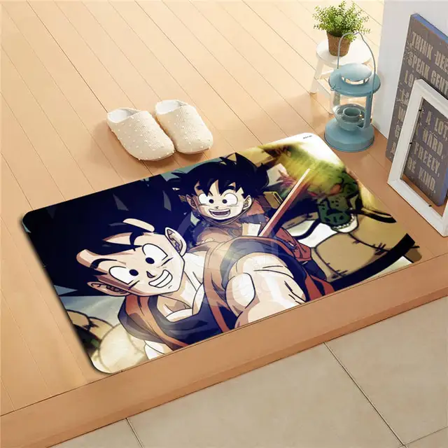 Buy W6201 Custom dragon ball z Anime Watercolor Painting Doormat Home Decor