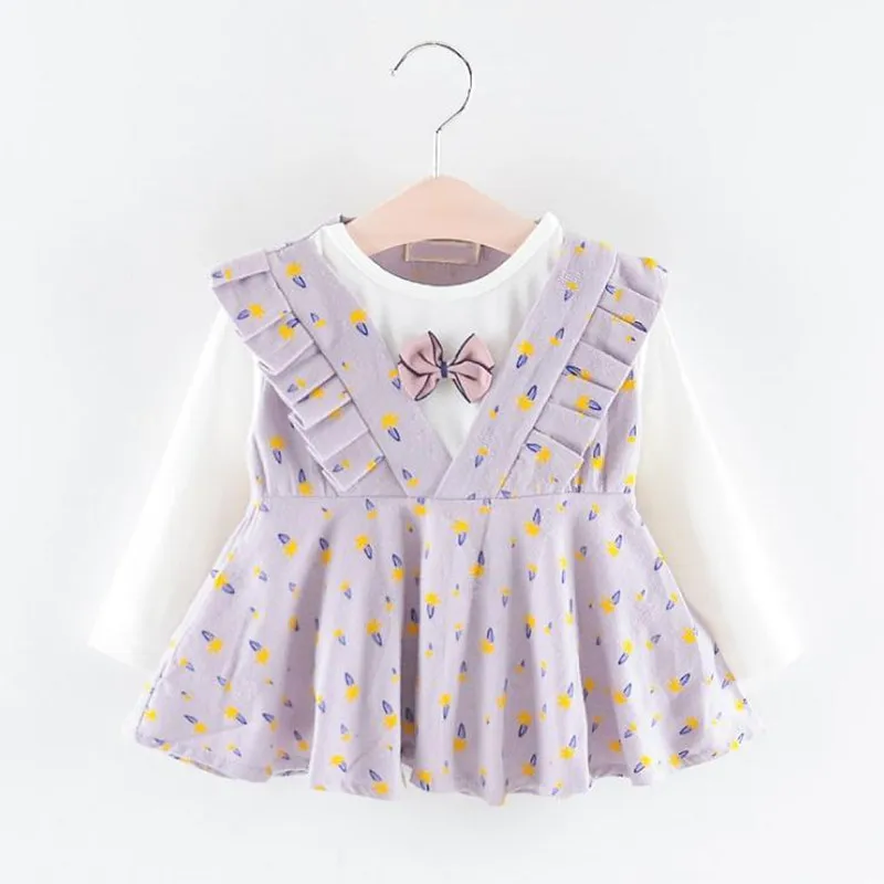 Платье для новорожденных девочек; летние хлопковые вечерние платья для маленьких девочек; платье для новорожденных - Цвет: Purple