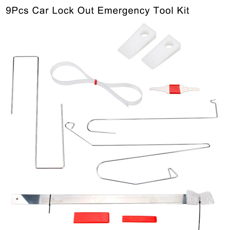 9 шт./компл. блокировка автомобиля спасательные инструменты специальные инструменты для ремонта автомобиля инструменты для обслуживания дверей автомобиля